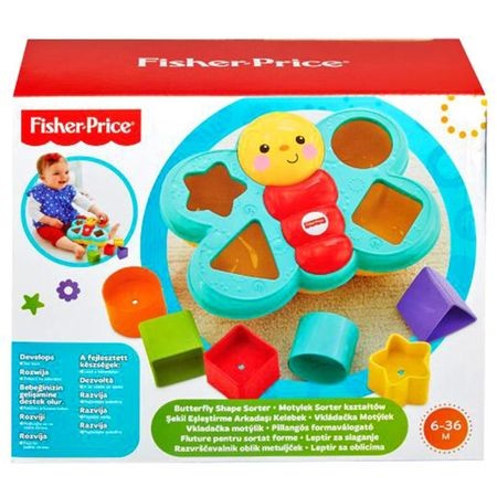 Jucarie educativa bebe, fluture si cuburi Fisher Price
