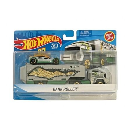 Set de joaca Mattel Hot Wheels Camion si Masinuta Bank Roller