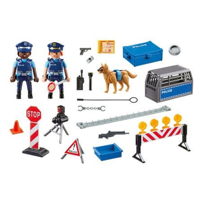 Joc Playmobil Police - Blocaj Rutier al Politiei 6924