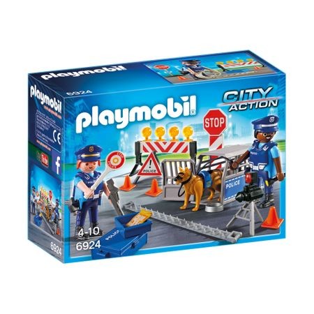 Joc Playmobil Police - Blocaj Rutier al Politiei 6924