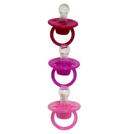 Set suzete BabyPure pentru fetite, 3 bucati