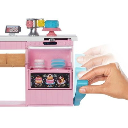 Set de joaca Papusa Barbie si atelierul de dulciuri, 3 ani+