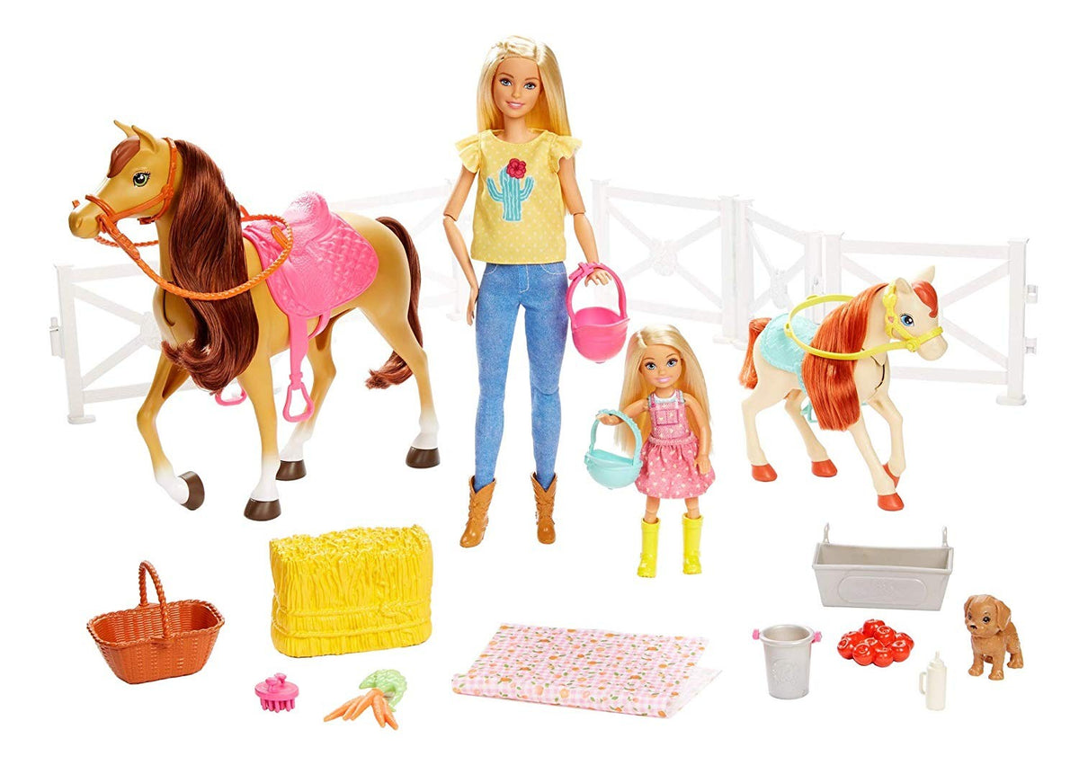 Barbie: Papusa cu caluti si accesorii