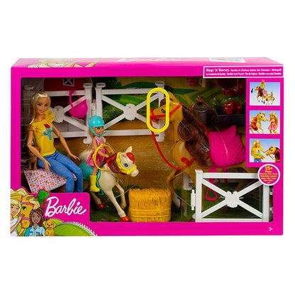 Barbie: Papusa cu caluti si accesorii