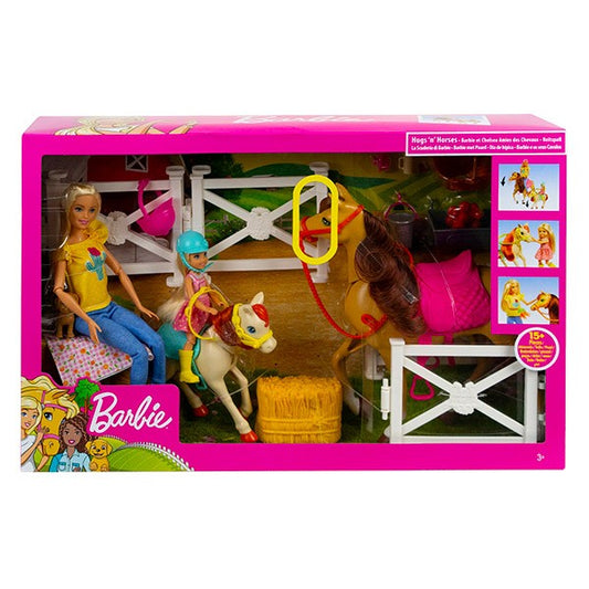 Barbie: Papusa cu caluti si accesorii