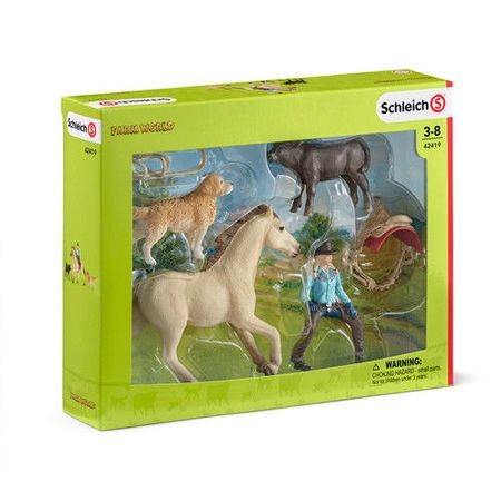 Set figurine Schleich - Vestul de echitatie - 42419