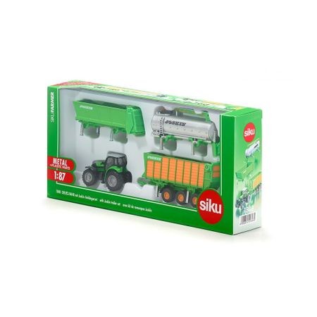 Deutz Tractor with Joskin Trailer Set