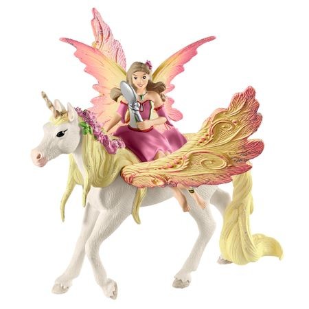 Set figurine Schleich, Feya cu Pegasus