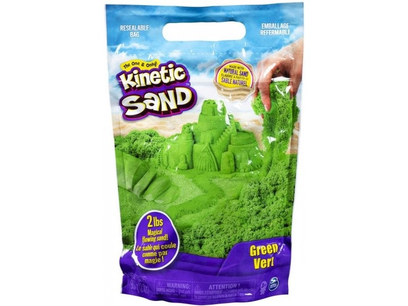 Rezerva nisip colorat Kinetic Sand, Verde, 900g