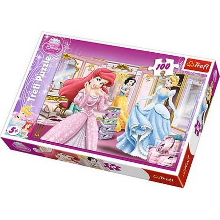Puzzle 100 piese Disney Princess - Set up for a gala