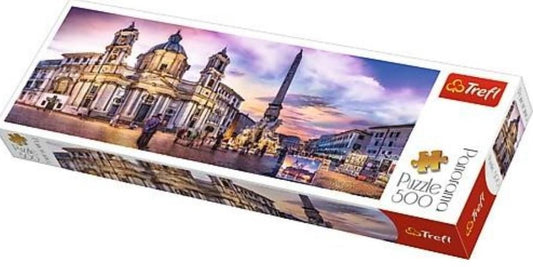 Puzzle Trefl, Panorama Piata Navona, 500 piese
