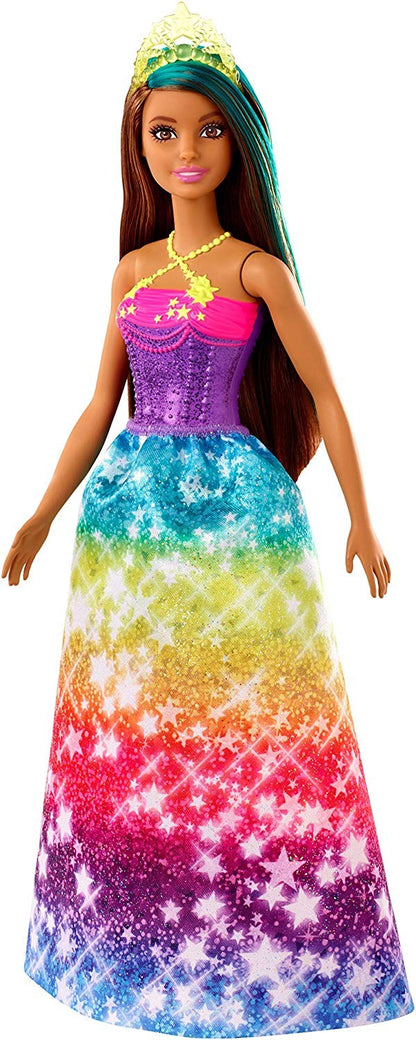 Papusa Barbie Dreamtopia printesa, bruneta