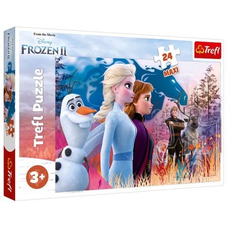 Puzzle Trefl, Frozen II, Calatoria magica, 24 piese maxi