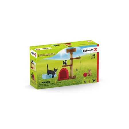 Set figurine Schleich-Instrument de joaca pentru pisici dragute