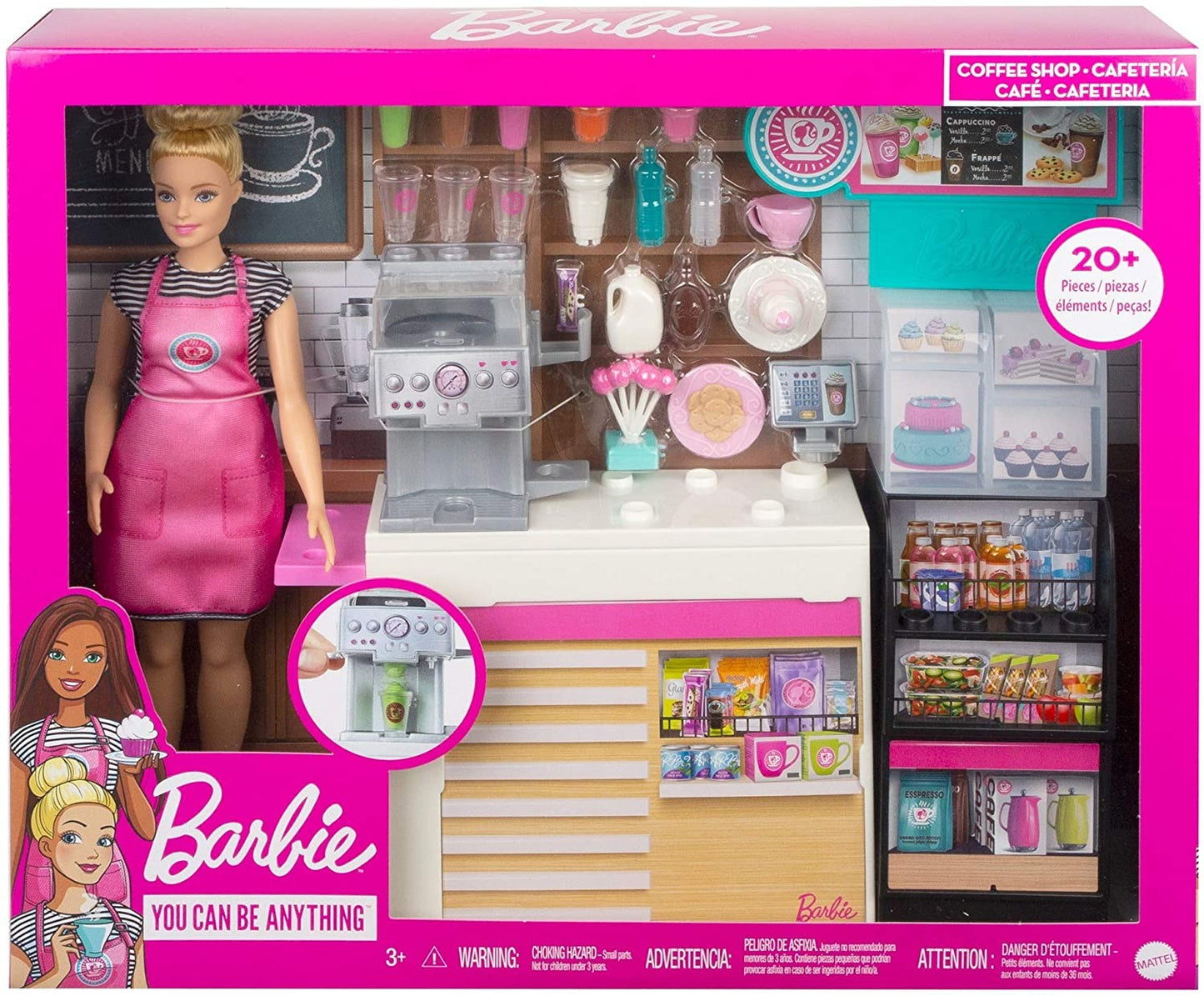 Set de joaca Barbie Cafenea cu papusa