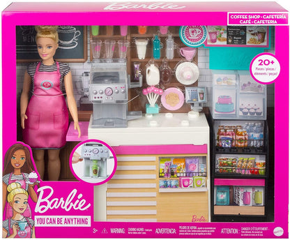 Set de joaca Barbie Cafenea cu papusa