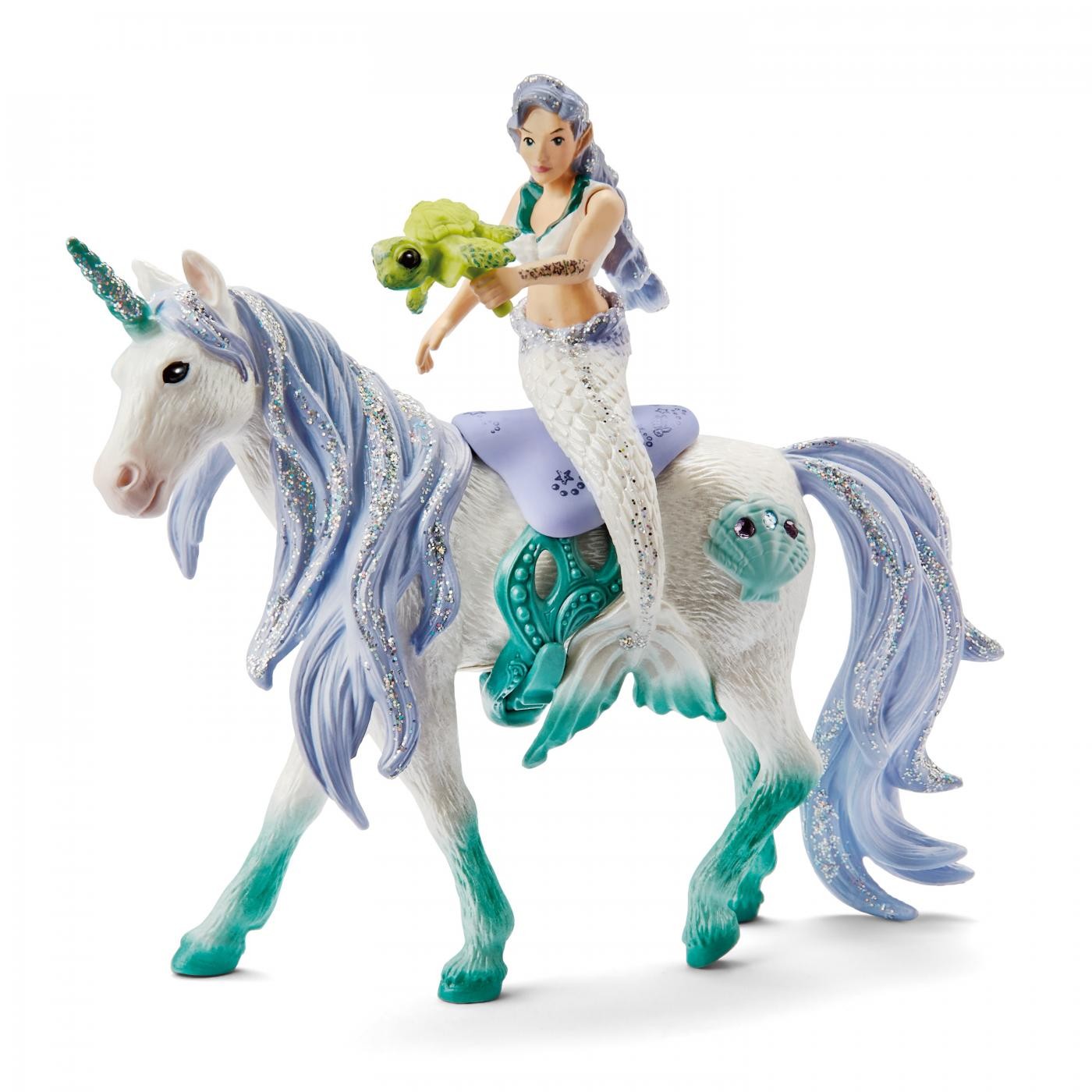 Set de joaca Schleich Sirena pe unicorn marin