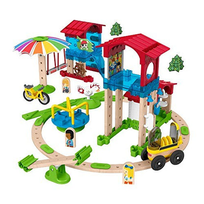 Set constructie Wonder Makers din lemn si plastic , 75 piese