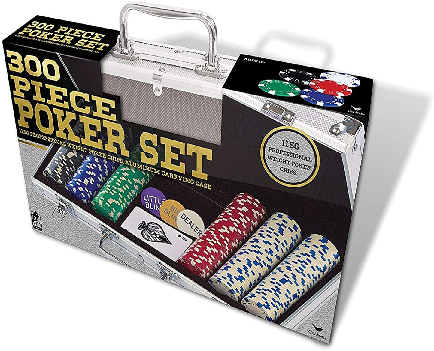Set Poker Cu 300 Jetoane De 11.5 Grame, Spin Master