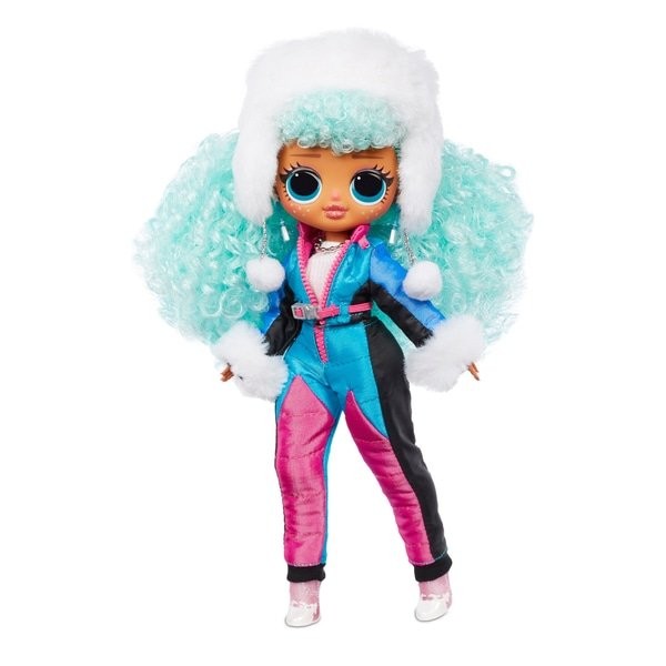 Set de 2 papusa LOL Surprise! O.M.G. Winter Chill Icy Gurl & Brrr B.B. Doll cu 25 de surprize, 3 ani+