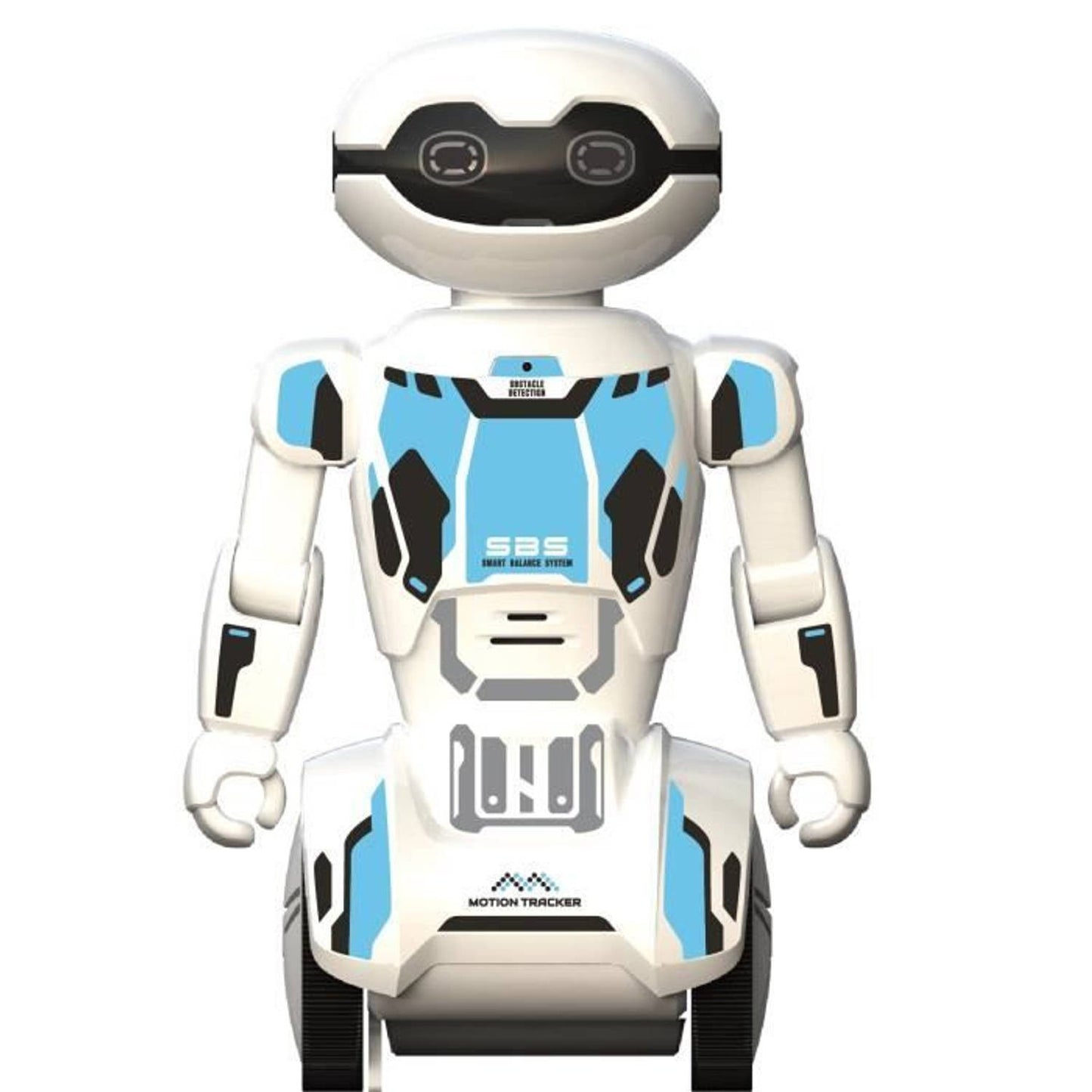 MacroBot Robot inteligent, inregistrare vocala si redare, senzor de miscare, telecomanda - albastru