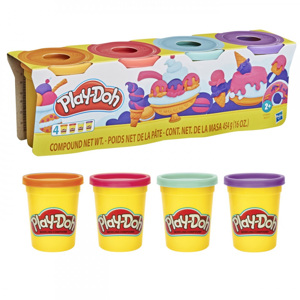 Set Play-Doh Hasbro E4869, 4 bucati, Multicolor