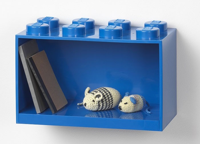 Raft perete LEGO 2x4 - Albastru , 41151731