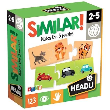 Puzzle Headu S.T.E.M. - Similar!, 36 piese, 12 ipostaze