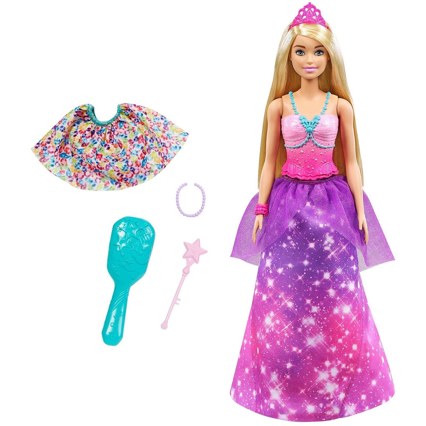 Papusa Transformabila in Sirena Barbie Dreamtopia-Printesa 2in1