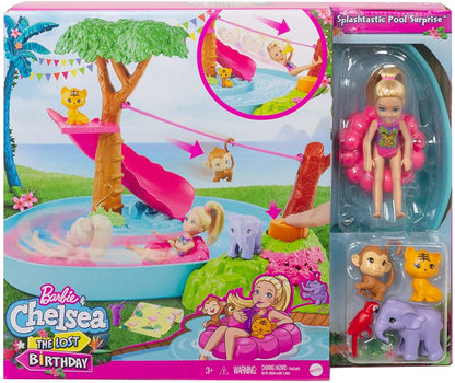 Papusa Barbie Chelsea cu Piscina si Animale