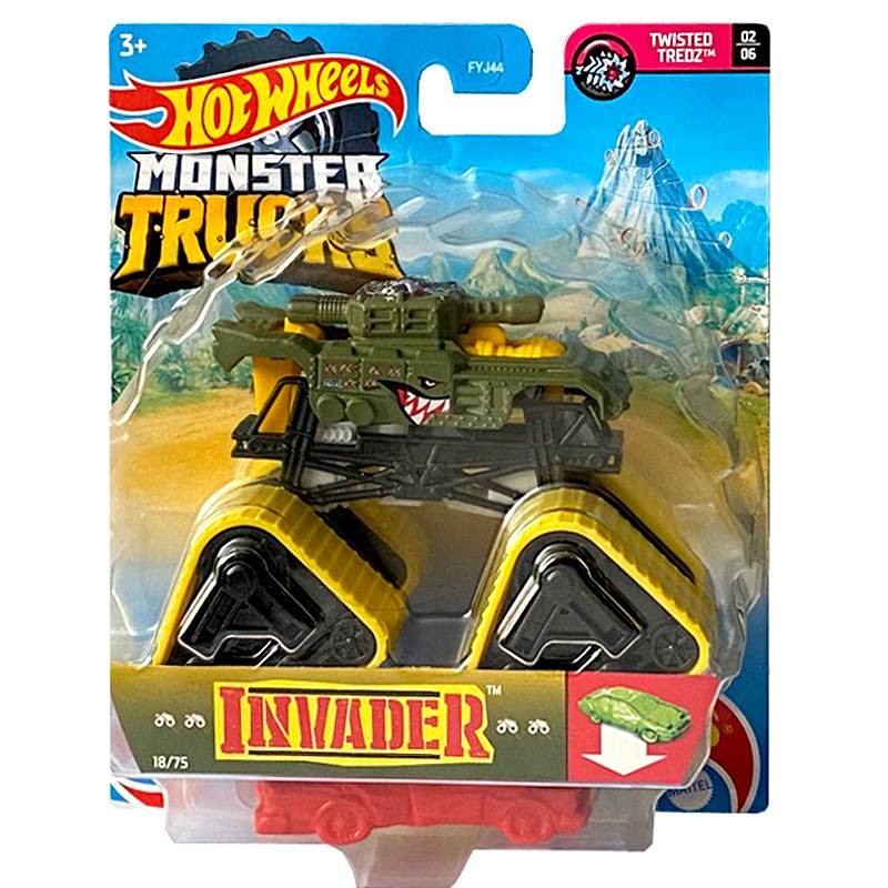 Masinuta Hot Wheels Monster Truck - Invader, 1:64