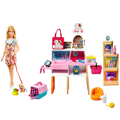 Set de joaca Barbie - Pet supply store, 25 accesorii