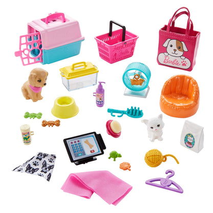 Set de joaca Barbie - Pet supply store, 25 accesorii