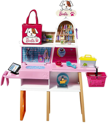 Set de joaca Barbie - Pet supply store, 25 accesorii