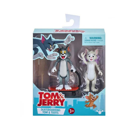 Set 2 figurine Tom and Jerry , Skateboarding