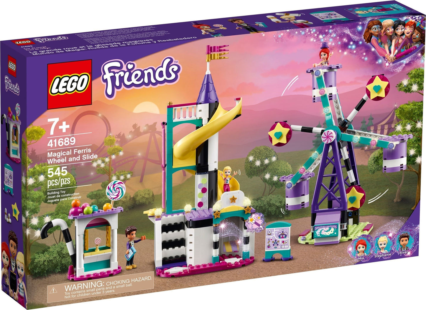 LEGO Friends - Roata si tobogan magic