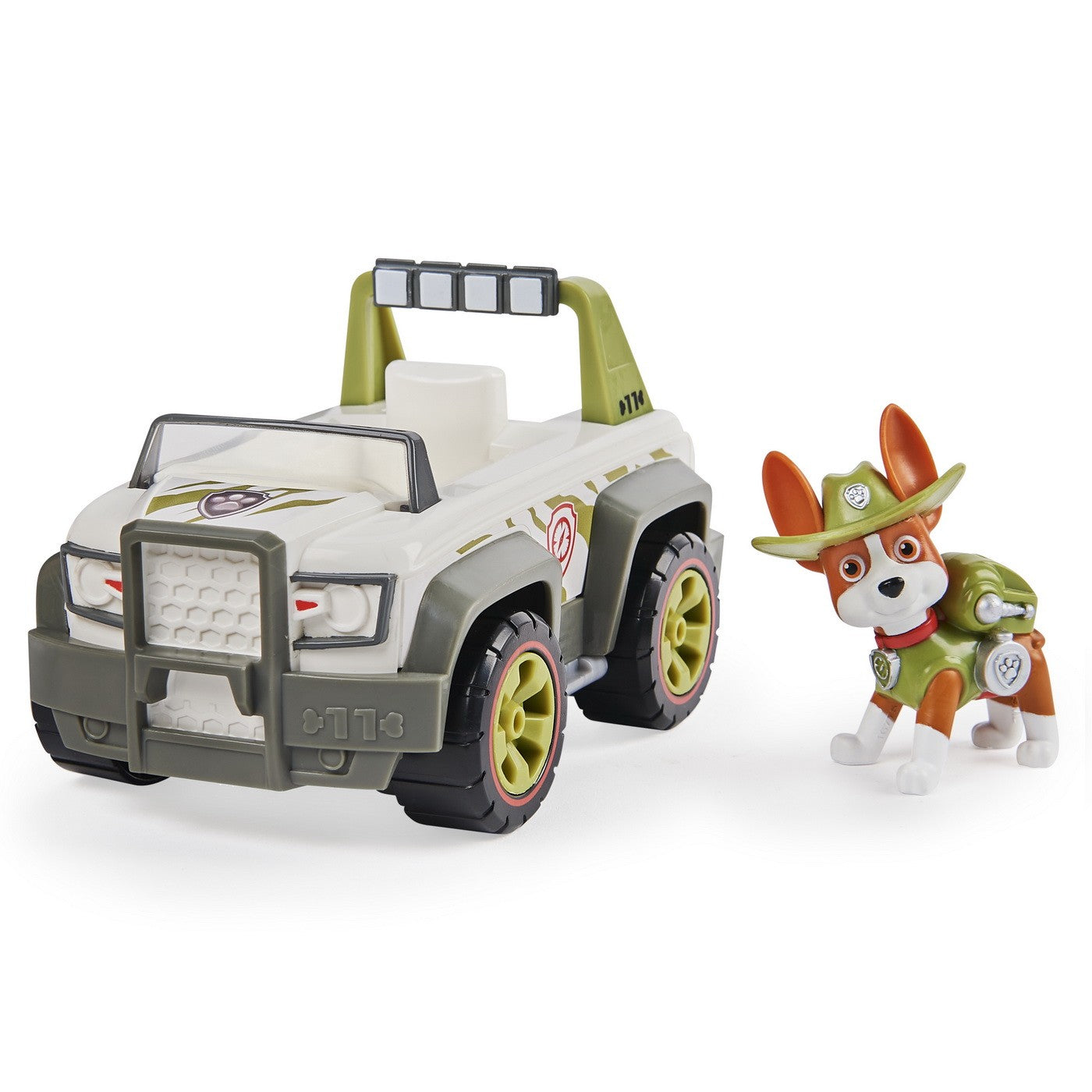 Set figurina cu vehicul Paw Patrol - Tracker Jungle Cruiser