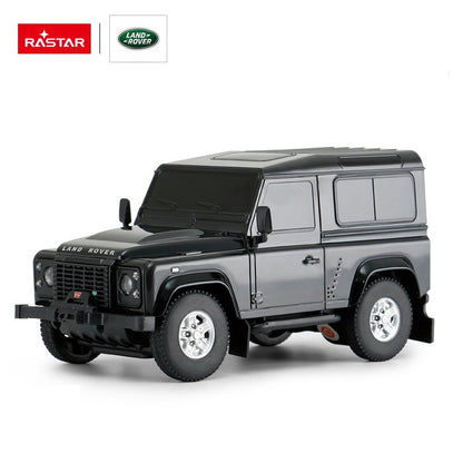 Masinuta Rastar RC - Land Rover Defender, negru, 1:24