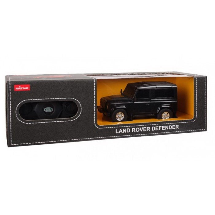Masinuta Rastar RC - Land Rover Defender, negru, 1:24