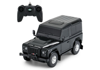 Masinuta Rastar RC - Land Rover Defender, negru, 1:24