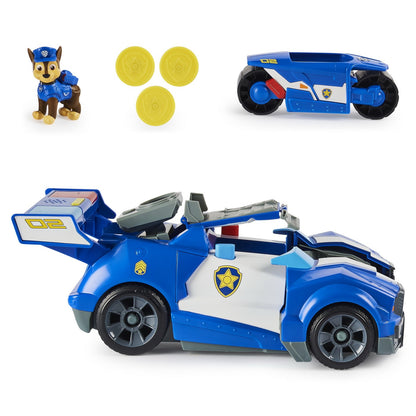 Set de joaca cu Figurina Paw Patrol, Chase Transforming City Cruiser