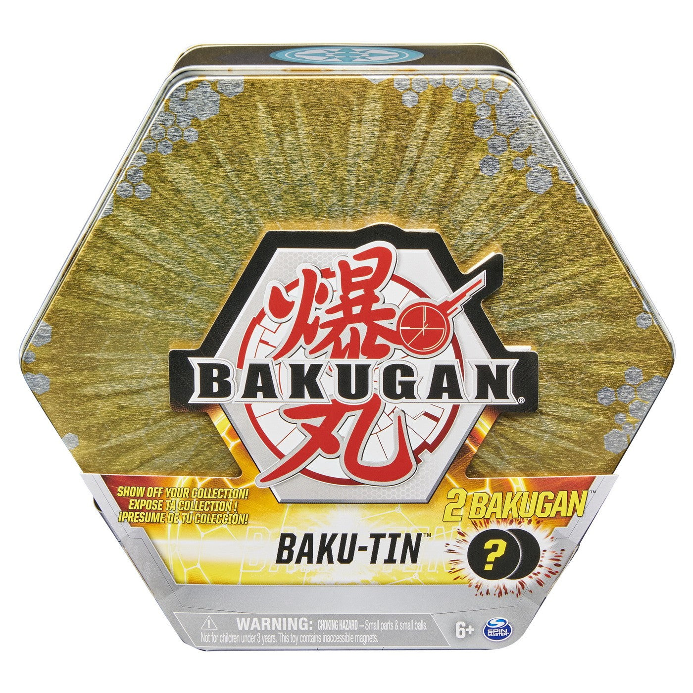 Set de joaca Bakugan - Baku-tin, Auriu Turtonium si Vicerox