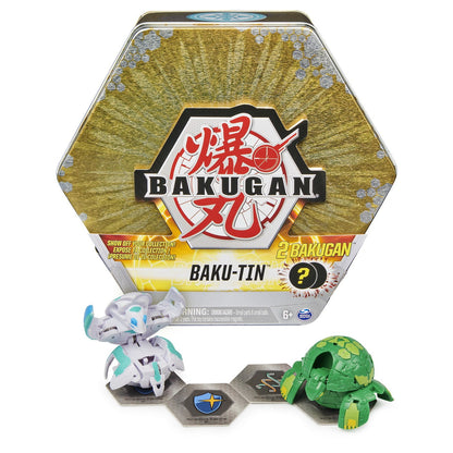 Set de joaca Bakugan - Baku-tin, Auriu Turtonium si Vicerox