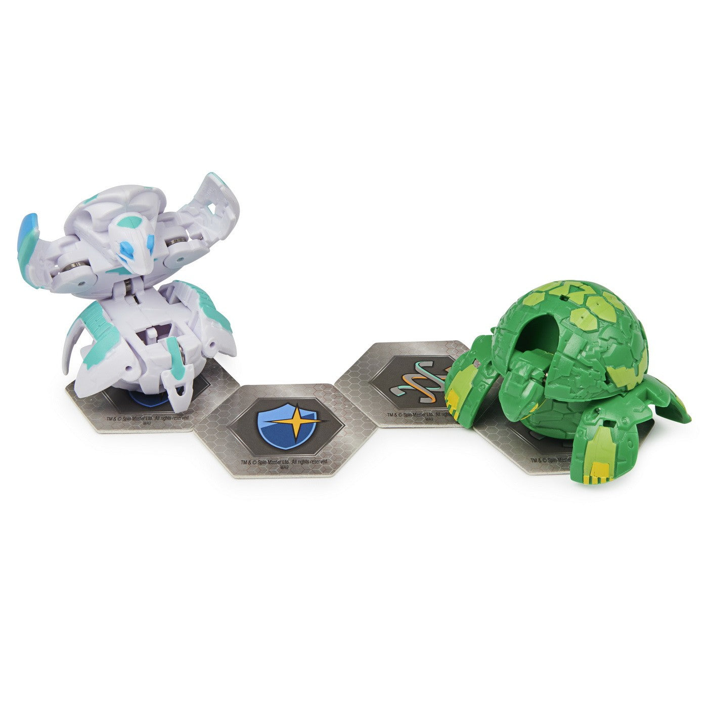 Set de joaca Bakugan - Baku-tin, Auriu Turtonium si Vicerox