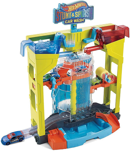 Set de joaca Hot Wheels Stunt splash - spalatorie auto