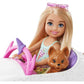 Set de joaca Barbie Club - Papusa Chelsea si Masinuta Unicorn