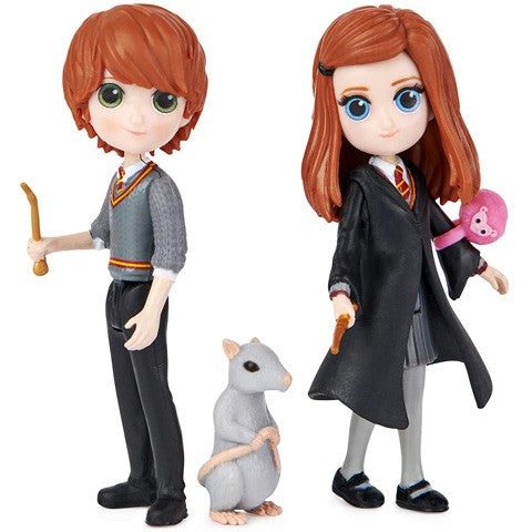 Set de joaca cu Mini Figurine Harry Potter Magical Minis - Ron si Ginny Weasley