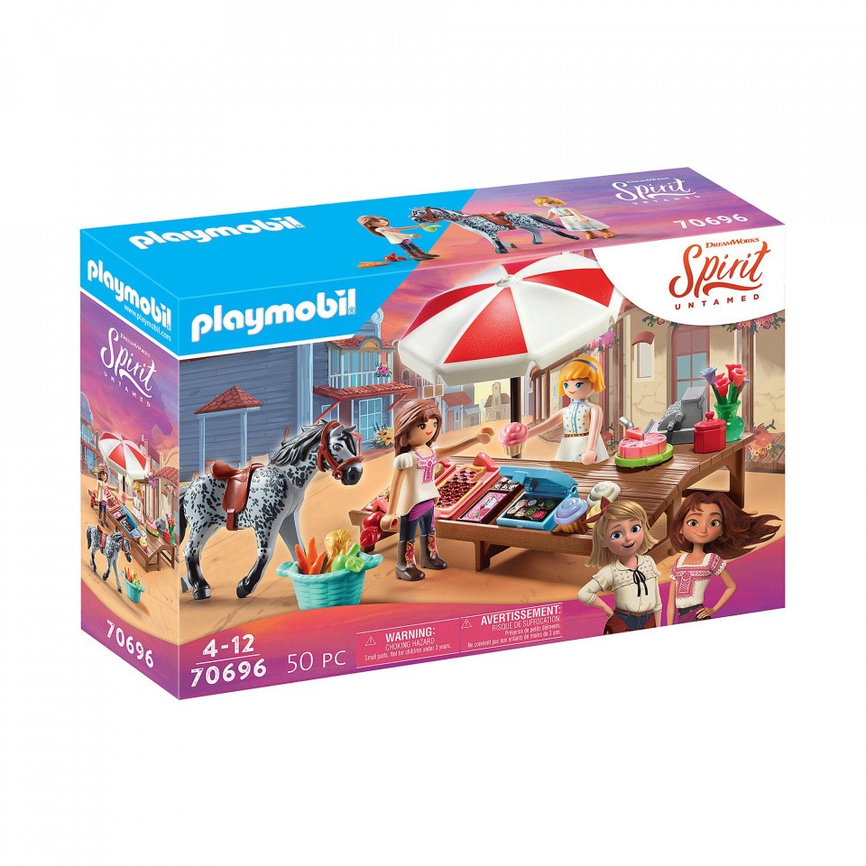 Set de joaca Playmobil Spirit - Stand cu prajituri in Miradero