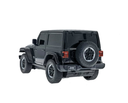 Masinuta Rastar RC - Jeep Wrangler Rubicon, negru, 1:24