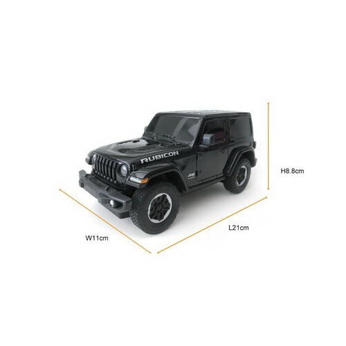 Masinuta Rastar RC - Jeep Wrangler Rubicon, negru, 1:24